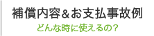 補償内容＆お支払事故例